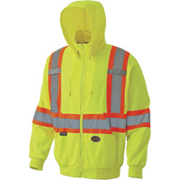 6941 Chandail capuche &agrave; fermeture &eacute;clair, T-petit, Jaune haute visibilit&eacute; Nia-Chem Ltd.