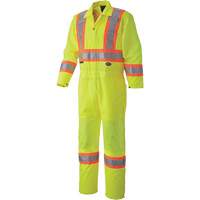 5999A Traffic Safety Coveralls, X-Small, High Visibility Lime-Yellow Nia-Chem Ltd.
