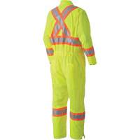 5999A Traffic Safety Coveralls, X-Small, High Visibility Lime-Yellow Nia-Chem Ltd.
