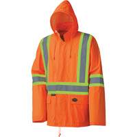 5598 Lightweight Waterproof Rain Suit, Polyester/PVC, Small, High Visibility Orange Nia-Chem Ltd.