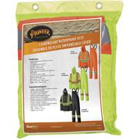 5599 Lightweight Waterproof Rain Suit, Polyester/PVC, X-Small, High Visibility Lime-Yellow Nia-Chem Ltd.