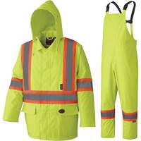 5609 210D Waterproof Rain Suit, Polyester/PVC, X-Small, High Visibility Lime-Yellow Nia-Chem Ltd.