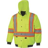 5023 Waterproof 7-in-1 Bomber Jacket, Polyester, High Visibility Lime-Yellow, Small Nia-Chem Ltd.