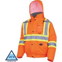 5032 Veste aviateur de s&eacute;curit&eacute; imperm&eacute;able et matelass&eacute;e pour l'hiver, Polyester, Orange haute visibilit&eacute;, Petit Nia-Chem Ltd.