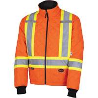 5015A Manteau matelass&eacute; pour cong&eacute;lateur, Polyester, Orange haute visibilit&eacute;, T-petit Nia-Chem Ltd.