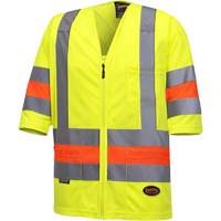 6019 Chandail de circulation &agrave; manches courtes  Qu&eacute;bec, Polyester, T-petit, Jaune lime haute visibilit&eacute; Nia-Chem Ltd.