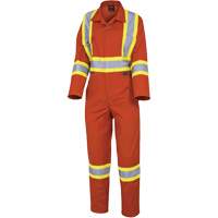 5514W Women's Safety Coveralls, X-Small, High Visibility Orange Nia-Chem Ltd.