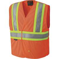 6914A Flame Resistant Safety Vest, High Visibility Orange, Medium/Small, Polyester Nia-Chem Ltd.