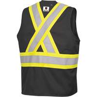 7729 FR-Tech&reg; Flame-Resistant Arc Safety Vest, Small, Black, 10 cal/cm² Nia-Chem Ltd.