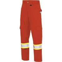 7765 Pantalon cargo de s&eacute;curit&eacute; haute visibilit&eacute; r&eacute;sistant aux arcs &eacute;lectriques FR-Tech 88/12, 30, x 32, Orange haute visibilit&eacute;, 10 cal/cm² Nia-Chem Ltd.