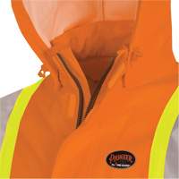 5880 Manteau de pluie ignifuge et protection contre les &eacute;clats d'arc &eacute;lectrique, T-petit, Orange haute visibilit&eacute;, 10 cal/cm² Nia-Chem Ltd.
