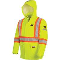 5881 Manteau de pluie ignifuge et protection contre les &eacute;clats d'arc &eacute;lectrique, T-petit, Jaune haute visibilit&eacute;, 10 cal/cm² Nia-Chem Ltd.