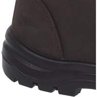 1028 Bottes de travail 8" marron, Cuir, Embout Acier, Taille 10 Nia-Chem Ltd.