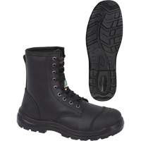 1027 Bottes de travail 8" noires, Cuir, Embout Acier, Taille 10 Nia-Chem Ltd.