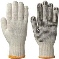 Knitted Dotted-Palm Gloves, Poly/Cotton, Small SHE764 | Nia-Chem Ltd.