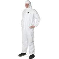 2055 Disposable Coveralls, Small, White, Microporous Nia-Chem Ltd.