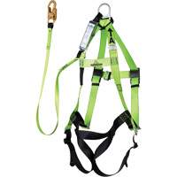 Contractor Series Safety Harness with Shock Absorbing Lanyard, Harness/Lanyard Combo SHE928 | Nia-Chem Ltd.
