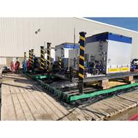 Ultimate Copolymer 2000 Ultra-Containment Berm&reg;, 179 US gal. Capacity, 4' W x 6' L x 12" H, Hinge Bracket Nia-Chem Ltd.