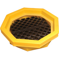 Ultra-Drum Tray avec grille, 32" lo x 32" la x 8,1" h, Cap. de d&eacute;versement 21,1 gal. US Nia-Chem Ltd.