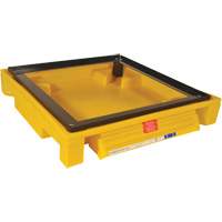 Single Drum Ultra-Safety Cabinet Bladder System, 37,8" lo x 37,8" la x 6,3" h, Capacit&eacute; de charge 1500 lb Nia-Chem Ltd.