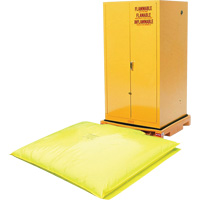 Single Drum Ultra-Safety Cabinet Bladder System, 37,8" lo x 37,8" la x 6,3" h, Capacit&eacute; de charge 1500 lb Nia-Chem Ltd.