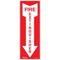 "Fire Extinguisher" Sign, 5" x 14", Vinyl, English with Pictogram SHG597 | Nia-Chem Ltd.