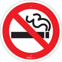 No Smoking CSA Safety Sign, 12" x 12", Aluminum, Pictogram SHG610 | Nia-Chem Ltd.