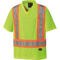 6989 Chandail pour la circulation en micromaille, T-petit, Jaune lime haute visibilit&eacute; Nia-Chem Ltd.