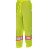 5670 Traffic Safety Pants, Polyester, 2X-Small/X-Small, High Visibility Lime-Yellow Nia-Chem Ltd.