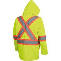 5628 Manteau de s&eacute;curit&eacute; imperm&eacute;able The Rock, Polyester/Polyur&eacute;thane, Jaune lime haute visibilit&eacute;, Petit Nia-Chem Ltd.