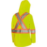 5628W Parka matelass&eacute; de s&eacute;curit&eacute; 300D The Rock, Polyester/Polyur&eacute;thane, Jaune lime haute visibilit&eacute;, T-petit Nia-Chem Ltd.