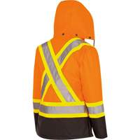 5020BBW Manteau 7 en 1 imperm&eacute;able pour femmes avec capuchon, Polyester/Polyur&eacute;thane, Orange haute visibilit&eacute;, T-petit Nia-Chem Ltd.