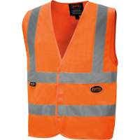 6885 High-Visibility Tricot Safety Vest, High Visibility Orange, Small, Polyester Nia-Chem Ltd.