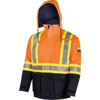 4484 Defender&reg; FR/Arc/Antistatic Trilaminate Safety Jacket, Small, Black/High Visibility Orange, 11 cal/cm² Nia-Chem Ltd.