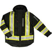 Manteau de s&eacute;curit&eacute; 4-en-1 en tissu ind&eacute;chirable, Polyester, Noir, T-petit Nia-Chem Ltd.