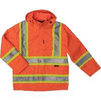 Ripstop Safety Rain Jacket, Polyester, X-Small, High Visibility Orange Nia-Chem Ltd.