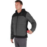 Veste chauffante M12 QuietShell avec pile, Hommes, Petit, Gris Nia-Chem Ltd.