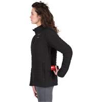 Manteau chauffant M12 Axis avec pile, Femmes, Grand, Noir Nia-Chem Ltd.
