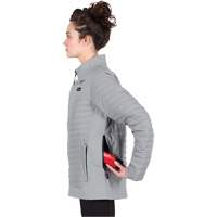 Manteau chauffant M12 Axis avec pile, Femmes, Petit, Gris Nia-Chem Ltd.