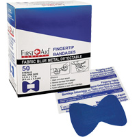 Bandages, Fingertip, Fabric Metal Detectable, Non-Sterile SHJ434 | Nia-Chem Ltd.