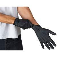 Emballages de gants jetables pour machine distributrice, Petit, Nitrile, 5 mils, Sans poudre, Noir, Classe 2 Nia-Chem Ltd.