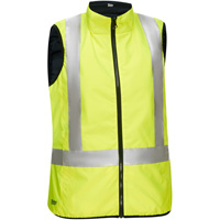 Bisley&reg; X-Back Women's Contoured Reversible Puffer Vest, High Visibility Lime-Yellow, Small, Polyester Nia-Chem Ltd.