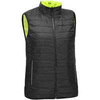 Bisley&reg; X-Back Women's Contoured Reversible Puffer Vest, High Visibility Lime-Yellow, Small, Polyester Nia-Chem Ltd.