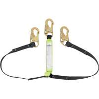 SA-64000-4 Shock Absorbing Lanyard, 4', Snap Hook Center, Snap Hook Leg Ends, Polyester Nia-Chem Ltd.