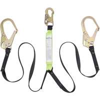 SA-64022-6 Shock Absorbing Lanyard, 6', Form Hook Center, Snap Hook Leg Ends, Polyester Nia-Chem Ltd.