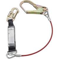 SA-5502-6 Shock Absorbing Lanyard, 6', Form Hook Center, Snap Hook Leg Ends, Galvanized Steel Nia-Chem Ltd.
