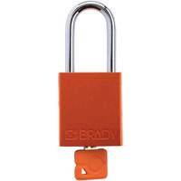 Velocity Plus Safety Lockout Padlock, Orange, Keyed Alike, Aluminum, 1-1/2" Width Nia-Chem Ltd.