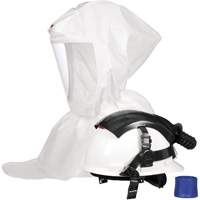 Cagoule pour peintre Versaflo s&eacute;rie S S-767 avec voile interne et casque, Standard, Casque rigide, Bavette Simple Nia-Chem Ltd.