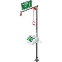 Douche combin&eacute;e avec cuvette ferm&eacute;e en ABS et entr&eacute;e inf&eacute;rieure, Socle Nia-Chem Ltd.