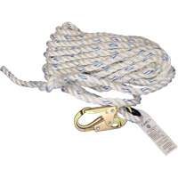 Cordage de s&eacute;curit&eacute; verticale avec mousqueton de 3/4" et cosse cœur Nia-Chem Ltd.